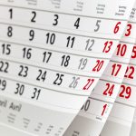 15993765 – close up a calendar page
