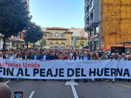 Movilización por “Asturias Unida. Fin al peaje del Huerna”