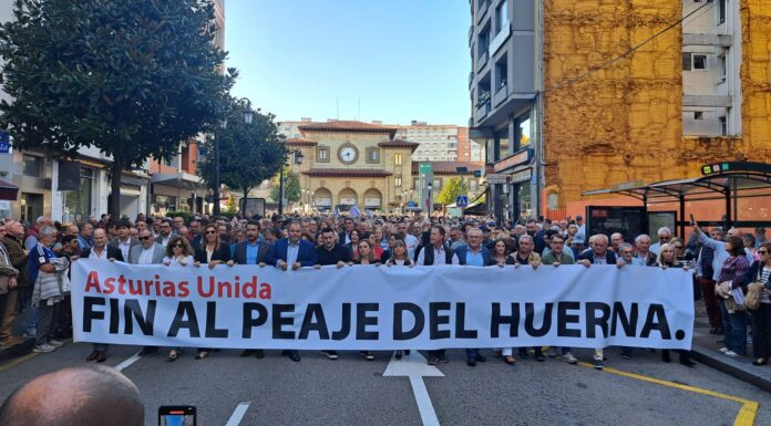 Movilización por “Asturias Unida. Fin al peaje del Huerna”